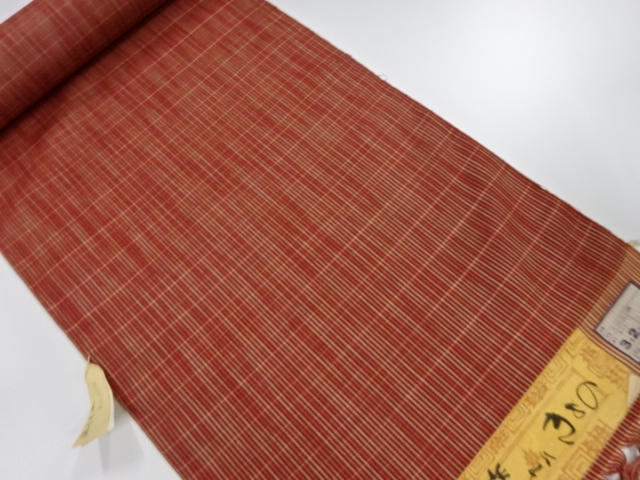 JAPANESE KIMONO / ANTIQUE BOLT FOR KIMONO / SILK / TSUMUGI